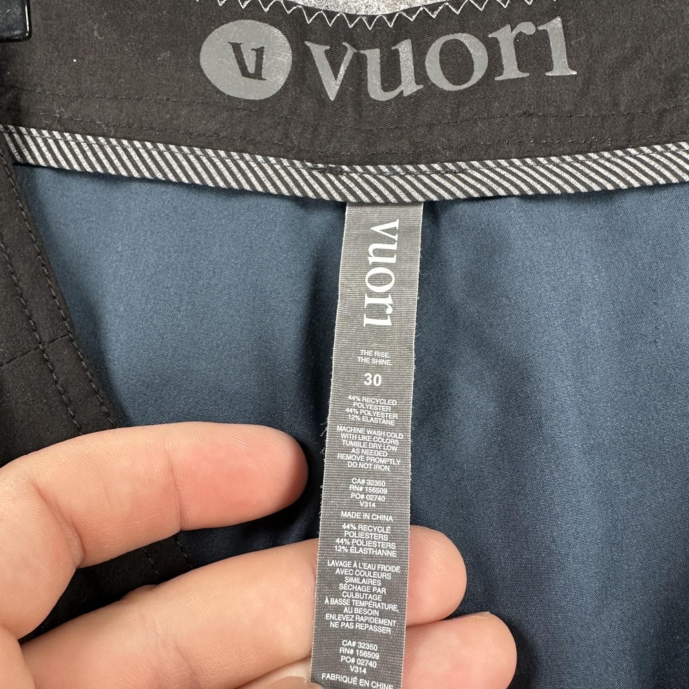 Vuori Shorts Mens 30 Blue Black Camo Cruise Board Short Hybrid Swim V314 - Picture 10 of 13